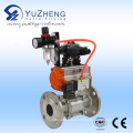 3PC Flanged Ball Valve with Pneumatic Actuator